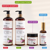 Shampoo et revitalisant pour la croissance des cheveux vegan personnalisé, ensemble de soins capillaires réparateurs pour cheveux abîmés, sans sulfate, antipelliculaire