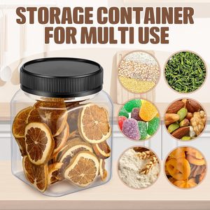 Vente en gros de bouteilles en plastique carrées de 250 ml de qualité alimentaire pour bonbons en poudre avec impression à l'écran - Product Image 4