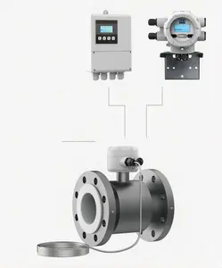 Ultra-low Conductivity Smart Electromagnetic Flowmeter With High Precision Accuracy Waste Water Flowmeter 4-20mA