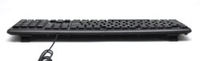 Teclado de Oficina con Cable KB251 Sin Luz, Teclado Multimedia Ultrafino de Tamaño Completo para Uso en el Hogar y la Oficina