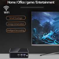 Mini PC ZOOMWIN Celeron C5095 2.90GHz Turbo, 8 Puertos USB, Pantalla 4K, WiFi, Bajo Consumo, Ethernet Gigabit, Microcomputadora de Escritorio