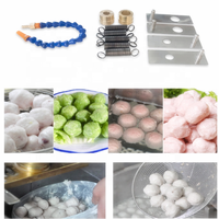 Machine à boulettes de poisson, Machine à boulettes de viande manuelle, nourriture pour poisson, faire des boulettes de viande électriques