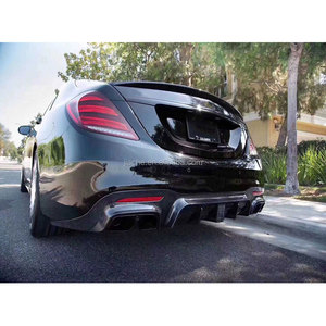 Difusor de parachoques trasero de Material de fibra de carbono/FRP con garganta trasera para Mercedes Benz Clase <span class=keywords><strong>S</strong></span> W222 S63 S65 AMG 2018 2019 - Product Image 5