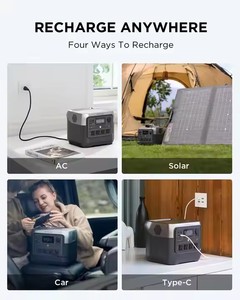 Para <span class=keywords><strong>ECOFLOW</strong></span> RIVER2 <span class=keywords><strong>Pro</strong></span>, estación de energía portátil de carga rápida, generador Solar, Panel Solar opcional, MPPT, respaldo para el hogar para acampar - Product Image 5