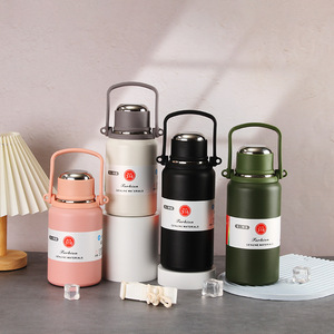 Customized Oem Stainless Steel <b>Flask</b> Termos Water <b>Bottle</b> Classic 1.2 Liter Hot And Cool With Handle - Product Image 2