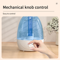 Humidificateur d'air électrique intelligent en plastique à ultrasons, aromathérapie, veilleuse, humidification rapide, sûr et silencieux pour la chambre de bébé
