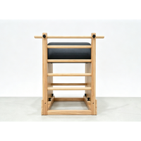 Reformer de Pilates Profesional de Madera, Diseño de Grado Comercial con Alta Capacidad de Carga, Apto para Múltiples Personas y Uso de Alta Frecuencia