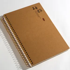 Caderno espiral de ouro personalizado para cadernos, cadernos e libretas, com fio espiral ecológico
