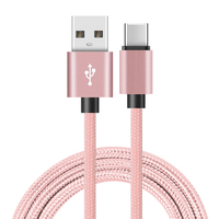 Câble de données USB 8P en gros, tressé en nylon coloré, boîtier en alliage d'aluminium, 0,2 m, 1 m, 2 m, câble USB 2,4 A, charge rapide pour iPhone