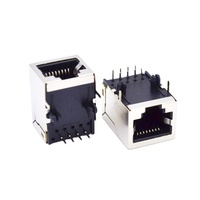 Connecteurs Ethernet RJ45 Femelle Modulaires PCB 90 Degrés avec Blindage