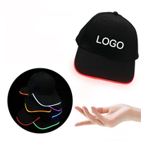 Le luci Ultra luminose si illuminano al buio cappello da Baseball a LED Unisex