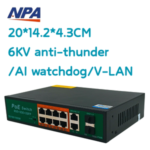 ANPA 8 16 <strong>Ports</strong> Unmanaged Gigabit <strong>POE</strong> <strong>Switch</strong> SFP 10/100M V-LAN Network <strong>Ethernet</strong> <strong>Poe</strong> <strong>Switch</strong> 48v For Hikvision Ip Camera Stock - Product Image 4