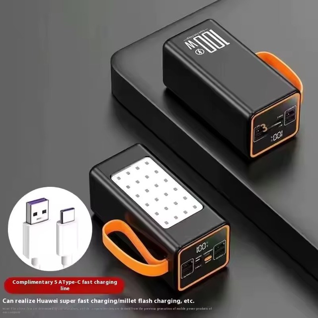 Big Capacity 50000mAh Power Bank PD20W 100W LED Digital Display Powerbank 100000mah 160000mah Outdoor Power Station