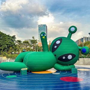 Personnage extraterrestre gonflable LED vert lumineux en tissu Oxford pour festivals/expositions - Product Image 6