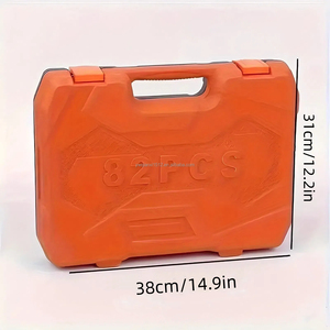 82pcs Car Repair Tool <strong>Set</strong> with Chrome Vanadium Steel Ratchet <strong>Wrench</strong> Socket OEM Customizable <strong>Combination</strong> Packaged in Box - Product Image 6