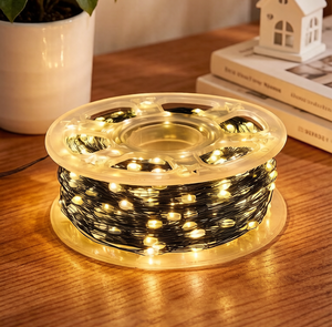 Guirlandes lumineuses LED étanches pour extérieur, 10M 20M 30M 40M 50M, blanc chaud, fil de cuivre, pour la décoration de Noël et des fêtes - Product Image 2