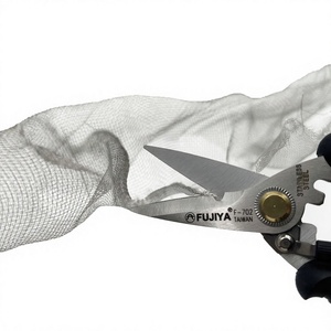 New Premium Industrial Grade Serrated Edge Anti-rust Sand Blasted Stainless Steel Electrician Multi-Use Scissors Shearing TPR - Product Image 1