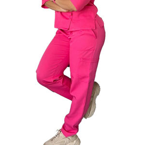 YUHONG 3/4 à manches courtes femmes uniformes médicaux ensembles de gommage en gros clinique dentaire médecins chirurgical Spandex gommages gris anatomie - Product Image 5