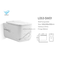 Ensemble de toilettes en céramique à chasse d'eau super puissante, sanitaires de luxe, toilettes murales encastrées pour salle de bain, vente en gros