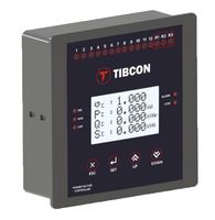 Relé Inteligente Industrial para Control de Energía Reactiva Tibcon Serie TET, Compatible con SVC, Controlador de Factor de Potencia de 15 Pasos, Análisis de Armónicos