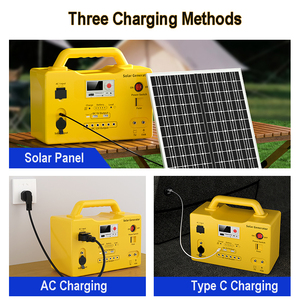 360wh Portable <b>Solar</b> Lighting System 6-Bulb Media Home Light Kit with MPPT Controller <b>Solar</b> Energy Solution - Product Image 3