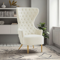 Fauteuil lounge moderne Manta de luxe, fauteuil individuel pour salon, fauteuil d'appoint