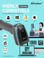 Escáner de Códigos de Barras 2D QR AiGather con Sensor CMOS de Imagen 1280*800, USB Plug and Play, Negro, Garantía de 2 Años, 120FPS, en Stock, A-9620SR