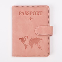Porte-passeport en cuir PU avec fermeture magnétique, anti-RFID, multi-emplacements pour cartes, housse de protection pour passeport