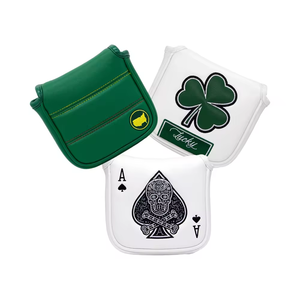 Low MOQ Premium Magnetic <b>Putter</b> Golf Head <b>Covers</b> Custom Golf Club Head <b>Covers</b> Leather <b>Mallet</b> <b>Putter</b> Headcover - Product Image 1