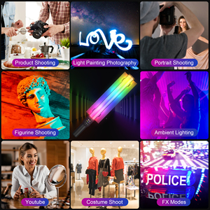 Luz de Relleno LED RGB con Capacidad de Batería de 2600 mAh, Temperatura de Color de 2500k-9000k, Plegable, Resistente al Agua, CRI>95, Regulable 0-100%, Yutube - Product Image 6