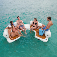 Plateforme flottante gonflable de qualité supérieure en forme de C pour les sports nautiques et les loisirs