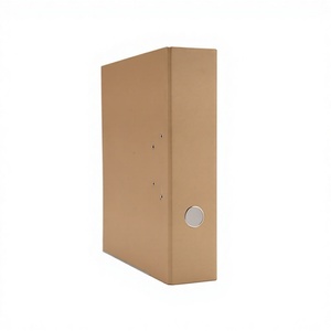 Porte-documents <span class=keywords><strong>suspendu</strong></span> en papier <span class=keywords><strong>kraft</strong></span> personnalisé avec clip à ressort métallique pour documents professionnels - Product Image 3