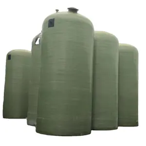 FRP Fiberglass vertical or horizontal chemical water storage tank