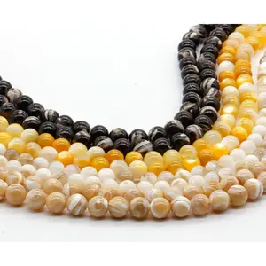 High quality natural loose pearl 4mm-12mm white mother of pearl fresh beads strands for jewelry making