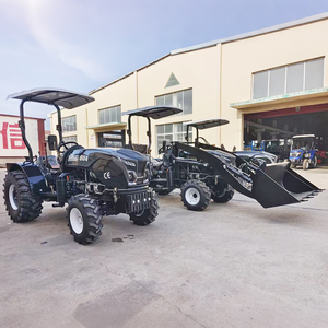 Nouveau tracteur agricole léger chinois 80 CV à roues, tracteur hydraulique diesel pour chantier avec pneus en caoutchouc et moteur rotatif - Product Image 6