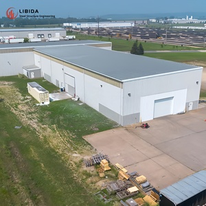 Entrepôt industriel préfabriqué en acier à trempage à chaud, grande surface, sans colonnes, atelier à ossature métallique, entrepôt en acier anticorrosion - Product Image 4