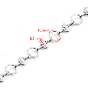 Nouvelle chaîne à maillons ronds en acier inoxydable faite à la main |   Imperméable, ne se décolore pas, hypoallergénique pour la fabrication de bijoux pour hommes et femmes - Product Image 3