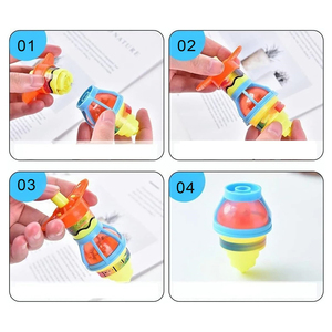 Fabricant Promotion Enfant Pas Cher <span class=keywords><strong>Jouet</strong></span> Classique Wind Up Led Gyroscope Lumineux Rotatif Gyroscope Clignotant Toupie - Product Image 5