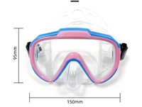 Ensemble de plongée trois pièces anti-buée toutes saisons pour enfants : masque de plongée, tube respiratoire et masque de snorkeling