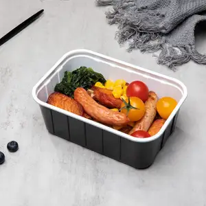 Recipientes para preparação de refeições com tampa transparente OTOR 30oz Bento box Lancheira 900ml Recipiente Deli