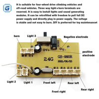 Circuit imprimé de course à dérive 8 canaux, module de circuit imprimé télécommandé, carte mère PCBA, carte de contrôle électronique 3-7.2V