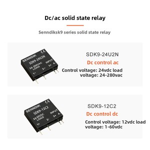 Senndik SDK9-5C2 Miniatuur Dunne Afgedichte 4P PCB-Montage Hoogpresterende DC-DC 5V/24VDC 2A Solid State Relais - Product Image 5