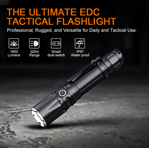 Superfire <span class=keywords><strong>2025</strong></span> mới TL01-X chiến thuật dẫn đèn pin-1863 lumens, IP67 không thấm nước, đuôi chuyển đổi, 6 chế độ ánh sáng - Product Image 2