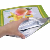 Sachet Doypack PE avec fermeture à glissière thermoscellable pour impression hélio, qualité alimentaire certifiée ISO, capacité 2700g pour chips et jus