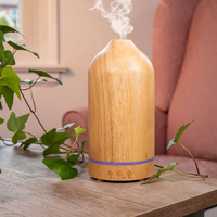 Diffuseur d'huile essentielle de parfum électrique en bois naturel véritable pour la maison