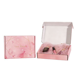 Caja Corrugada Laminada Brillante con Materiales Reciclados Ecológicos, con Formas y Logotipos Personalizados para Envíos, Regalos y Embalaje de Manualidades - Product Image 1