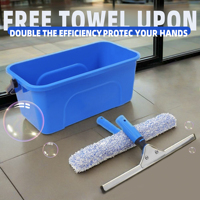 Seau de nettoyage de vitres 12 litres avec poignée pour seaux de lavage accessoires de nettoyage ménager outil portable
