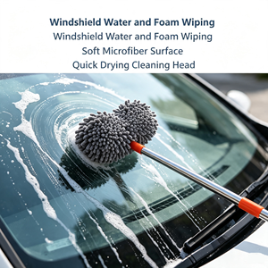 Brosse de lavage de voiture en microfibre avec manche télescopique pour le nettoyage et le detailing - Product Image 3