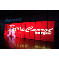 BESAN~Afficheur LED numérique P1.8 P2 P2.5 P3, écran LED publicitaire électronique HD d'intérieur, sur pied