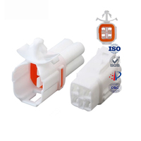 Conector de resorte enchufable macho y hembra impermeable para coche, Conector de luz de circulación diurna, 6187-4561/6180-4771